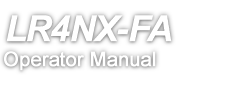 LR4NX-FA Operator Manual