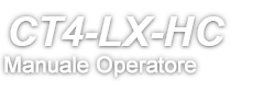 CT4-LX-HC Manuale Operatore