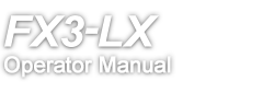 FX3-LX Operator Manual